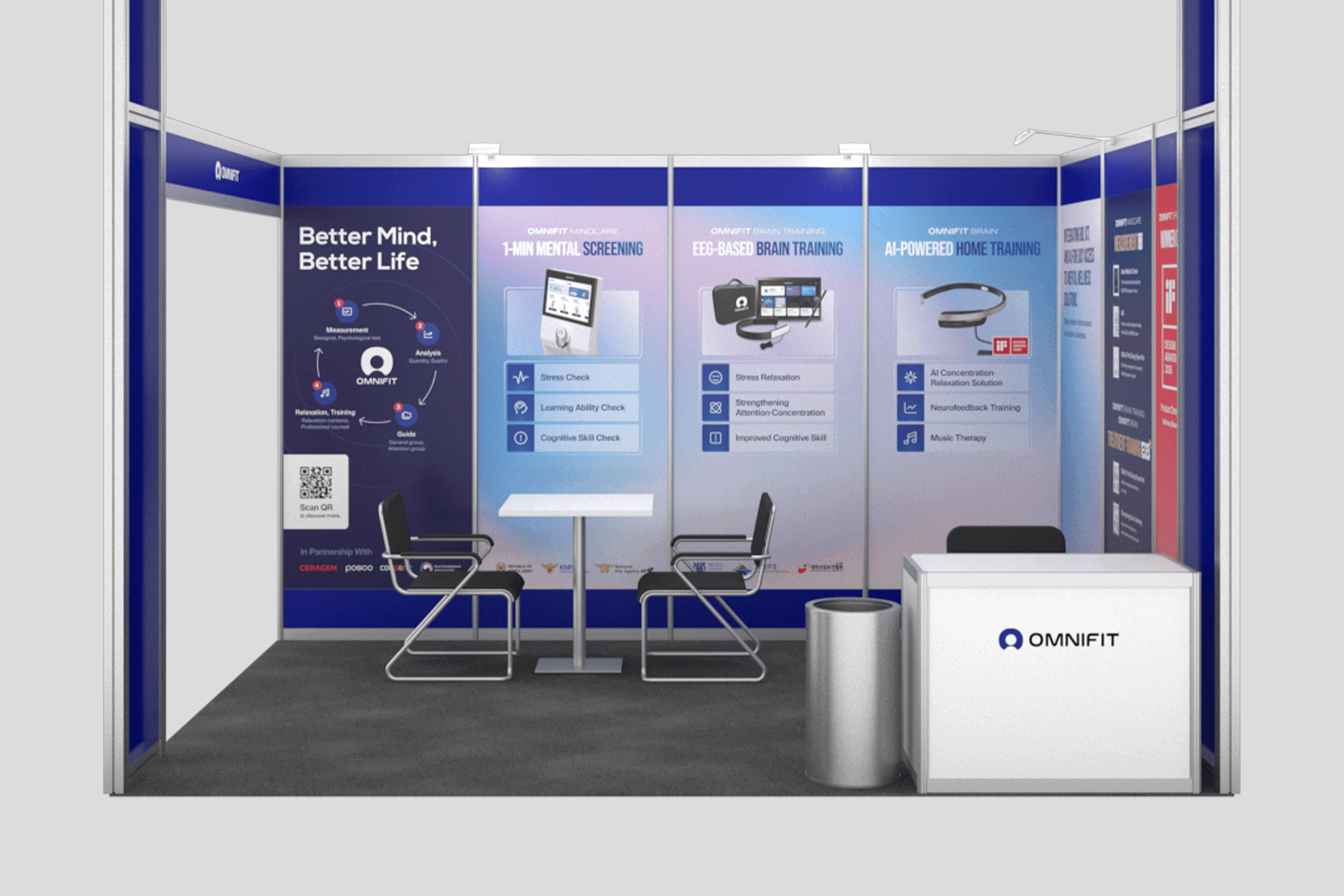 Medical Fair Asia 2026 옴니핏 부스 그래픽 2