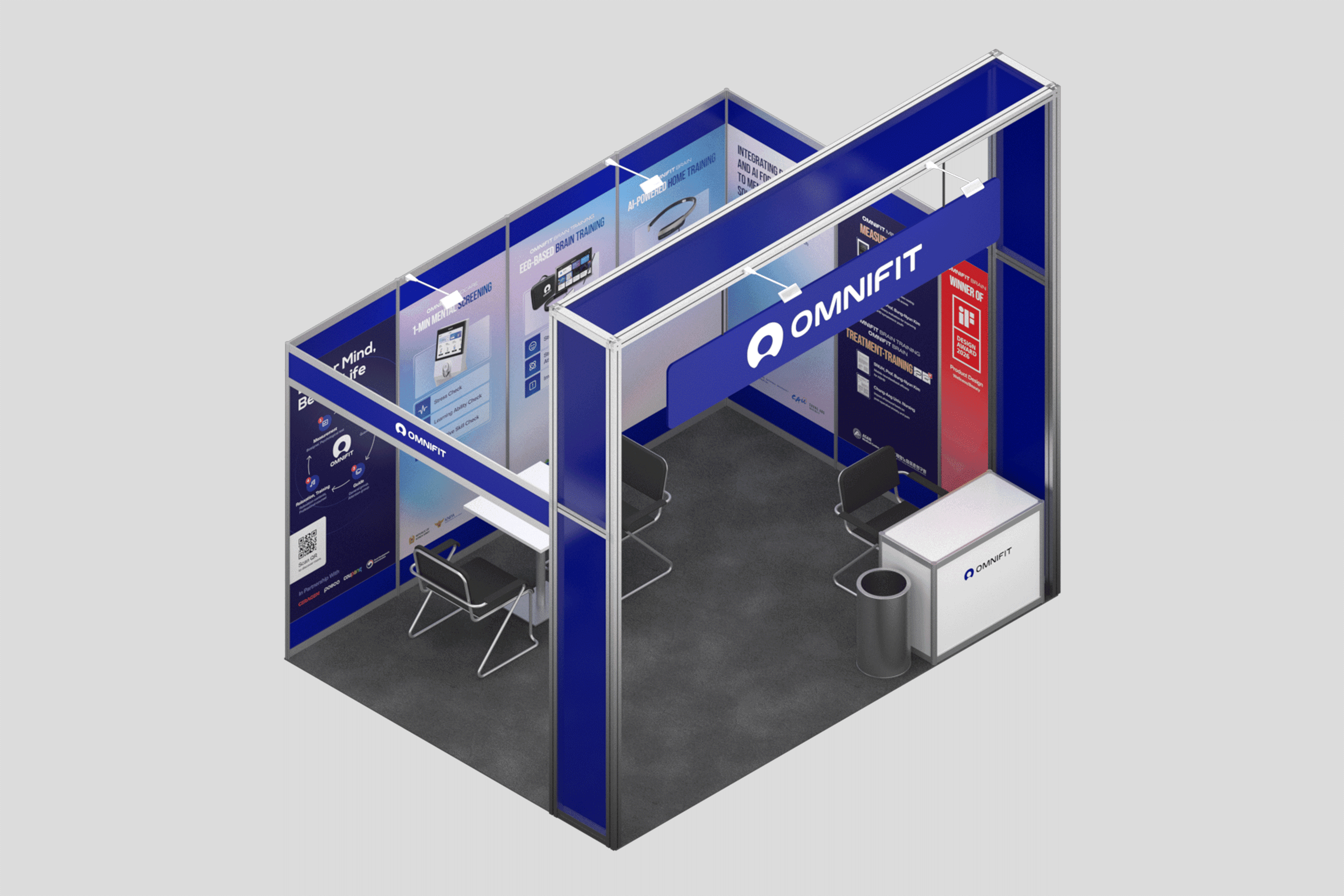 Medical Fair Asia 2026 옴니핏 부스 그래픽 4
