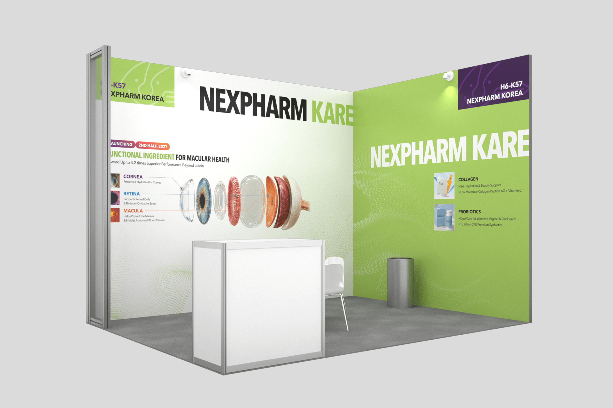 Vitafoods Asia 2026 넥스팜케어 부스 그래픽